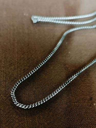 TAJ AMSTERDAM Zilveren Ketting model BASTE (lengte: 57cm.) - 22666