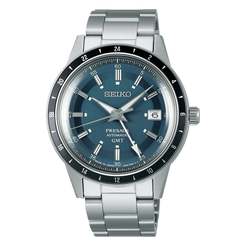 SEIKO PRESAGE "STYLE JAREN 60" BLUE GMT SSK009, Automaat - 22668