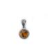 Silk Hanger, zilver met tijgeroog (13,5mm.) - 22720
