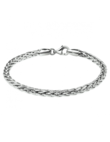 HC Armband, palmier 4,0 mm zilver gerhodineerd (lengte: 19cm.) - 22727