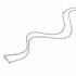 Collier, 14krt.witgoud met diamant totaal 0.04ct (lengte: 42-45 cm.) - 22728