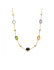 Collier, 14krt.goud met natuurlijke kleurstenen (lengte: 41-45 cm.) - 22740