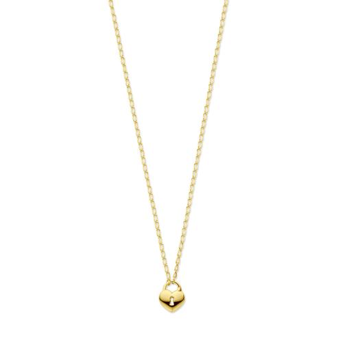 HC Collier, zilver verguld slotje (lengte: 41-45cm.) - 22758