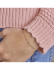 HC Armband, zilver verguld bolletjes  16-19cm.) - 22760