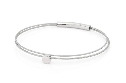 CLIC, Thinking of You edelstalen armband met Rondje. - 22798