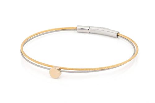 CLIC, Thinking of You edelstaal vergulde armband met Rondje - 22817