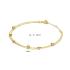Jackie Armband, 14krt.goud Double Bubble  (lengte verstelbaar: 16-18cm.) - 22820