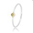 My Bendel Ring, edelstaal met gele kleursteen - 22823