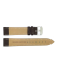 Genuine leather flat watch strap. Brown - 22833