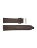 Genuine leather flat watch strap. Brown - 22833