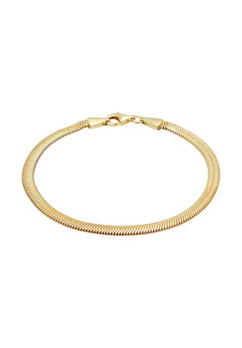 HC Armband, verguld slangenmotief (19cm.) - 22837