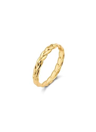 Jackie Ring,14krt.goud Petit Sablon (maat 56) - 22860