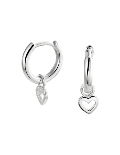 HC Oorringen, zilver gerhodineerd met hart - 22879