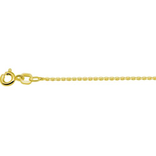 HC Collier, zilver verguld anker-schakel (lengte verstelbaar: 41-45cm.) - 22882