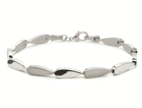 Boccia Armband, model 03052-01 titanium (19,5cm.>in te korten) - 22923