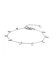 Armband, zilver gerhodineerd rondjes (lengte: 16-19cm.) - 22953