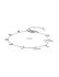 Armband, zilver gerhodineerd rondjes (lengte: 16-19cm.) - 22953