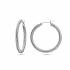 HC Oorringen, zilver gerhodineerd gedraaide buis (30x3mm.) - 22956