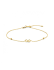 Armband, 14krt.goud infinity (lengte:16-19 cm.) - 22963