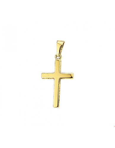 Hanger, 14krt.goud kruis (20,5x12mm.) - 23023