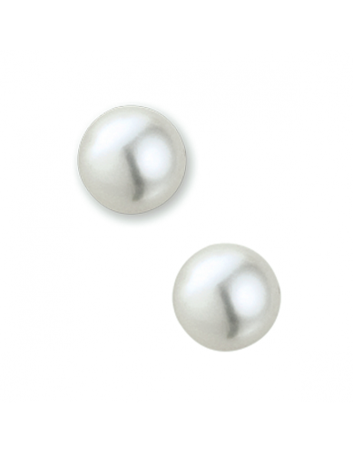 HC Oorknoppen, 14krt.goud met zoetwaterparel (9,5mm.) - 23024