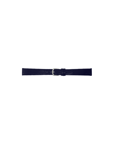 Horlogeband 18mm Donker Blauw. Echte Hagendissen leer - 23088
