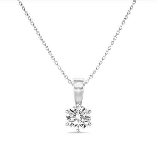 Eclat Hanger, 14krt.witgoud met diamant excl.collier (diamant: 0,10ct.) - 23090