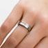 Boccia Ring, titanium bicolour met 0,025ct. diamant (maat 54) - 23100