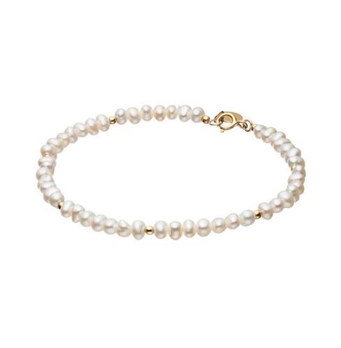 Jackie Armband, 14krt.goud met zoetwaterparel "Pearl Potion"  (lengte: 18cm.) - 23107