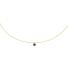 Jackie Collier, 14krt.goud "Black Agate Necklace" (lengte: 40-45mm.) - 23113