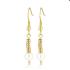 My Bendel Oorhangers, verguld edelstaal met glasparel - 23136