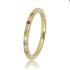 My Bendel Ring, 14 krt.verguld edelstaal met gekleurd zirkonia (2mm.breed) - 23141