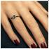 My Bendel Ring, edelstaal met groene glassteen - 23143