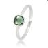 My Bendel Ring, edelstaal met groene glassteen - 23143