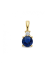HC Hanger, 14krt.goud met saffier en diamant (0.02ct.) - 23146