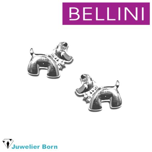 Bellini Oorknoppen, model 575.063 - hond met zirkonia - 23159