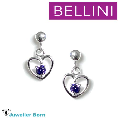 Bellini Oorknoppen, model 575.065 - hart met zirkonia - 23160