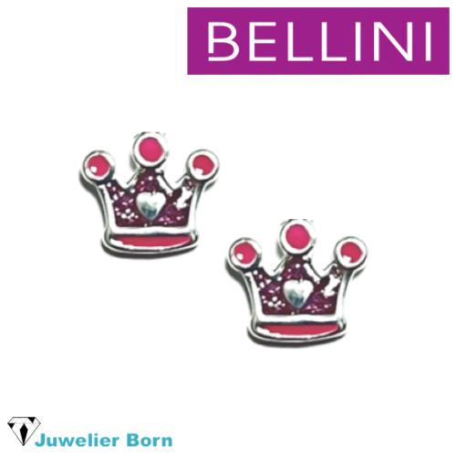Bellini Oorknoppen, model 575.066 - kroontje met zirkonia - 23161