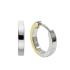 HC Oorringen, zilver bicolour (2,4x12mm.) - 23207