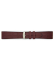 Horlogeband 20mm, Leer met Silicone aan de binnen kant, Bruin - 23229