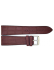 Horlogeband 20mm, Leer met Silicone aan de binnen kant, Bruin - 23229