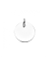 HC Graveerhanger, zilver gerhodineerd rond (16mm.) - 23235