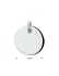 HC Graveerhanger, zilver gerhodineerd rond (16mm.) - 23235