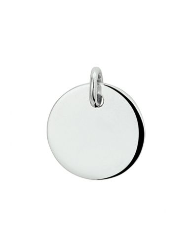 HC Graveerhanger, zilver gerhodineerd rond (16mm.) - 23235