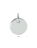 Graveerhanger, zilver gerhodineerd rond (10mm.) - 23236