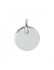 Graveerhanger, zilver gerhodineerd rond (10mm.) - 23236