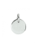 HC Graveerhanger, zilver gerhodineerd rond (8mm.) - 23237