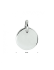HC Graveerhanger, zilver gerhodineerd rond (8mm.) - 23237