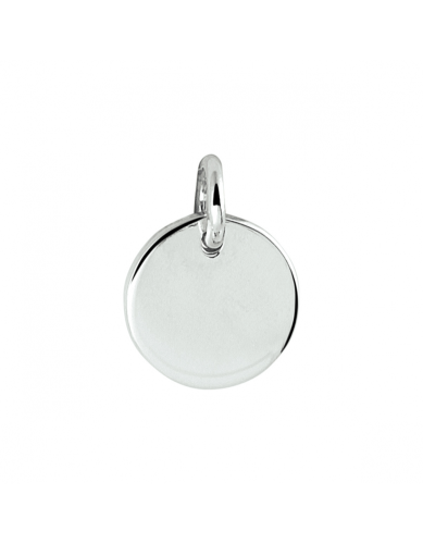 HC Graveerhanger, zilver gerhodineerd rond (8mm.) - 23237