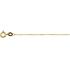 Collier, 14krt.goud ankerschakel 1mm. (lengte 42cm.) - 23249